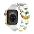 Miniatyrbild 1 av 4: Rem för Apple Watch 41 / 40 / 38 mm silikon med ananasmönster Flerfärgad