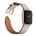 Miniatyrbild 1 av 4: Rem för Apple Watch 41 mm / 40 mm / 38 mm äkta läder Beige