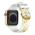 Miniatyrbild 1 av 4: Armband till Apple Watch - AVIZAR - Gul ananas - Mjuk och skön silikon