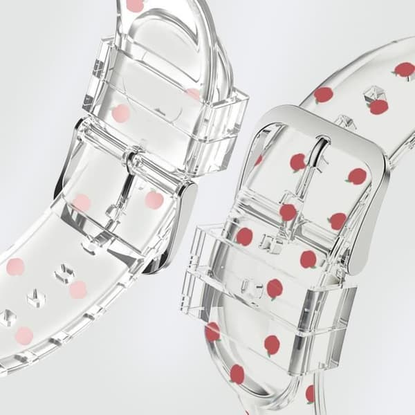 Transparent mjuk rem med Apple-mönster för Apple Watch 41mm/40mm/38mm - AVIZAR