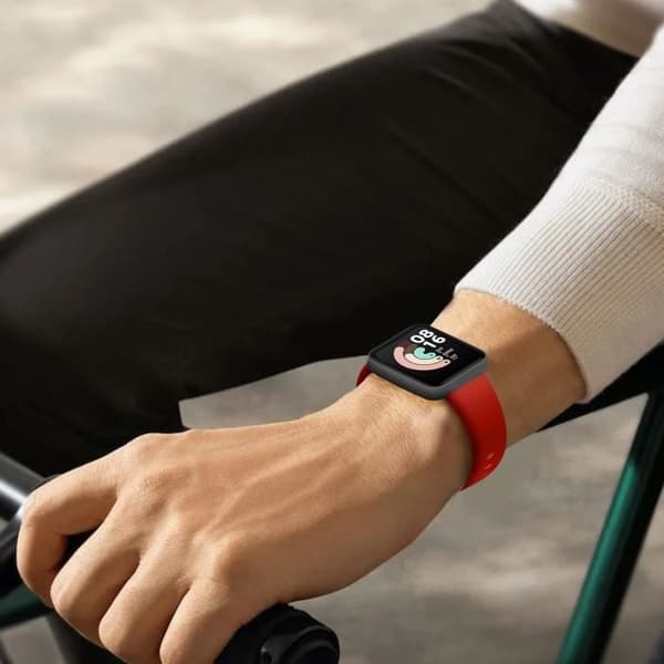Armband för Xiaomi Mi Watch Lite / Redmi Watch - AVIZAR - Mjuk silikon - Röd