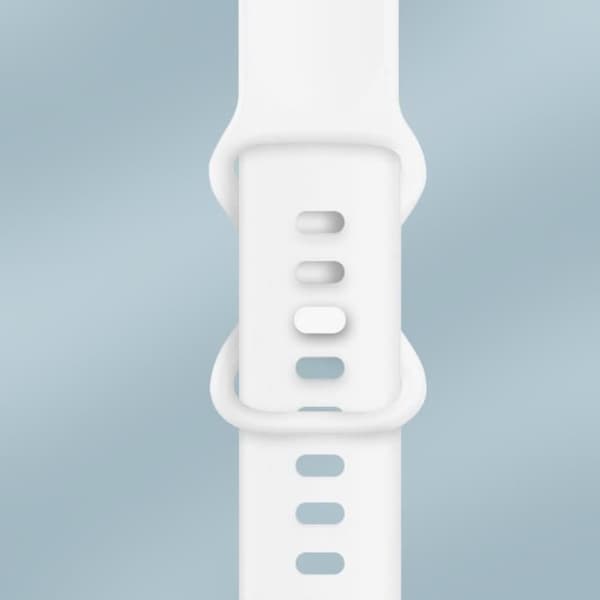 Rem för Samsung Galaxy Watch Active 2 40mm Slät Silikon Vit