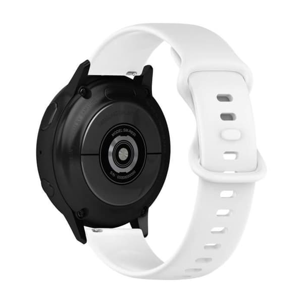 Rem för Samsung Galaxy Watch Active 2 40mm Slät Silikon Vit