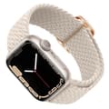 Miniatyrbild 2 av 4: Rem för Apple Watch - AVIZAR - Vit andningsbar flätad nylon - 41mm/40mm/38mm