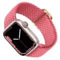 Miniatyrbild 2 av 4: Rem till Apple Watch - AVIZAR - Andningsbar flätad nylon - Rosa