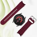 Miniatyrbild 3 av 4: Samsung Galaxy Watch 5/5 Pro/4-rem i vinpastill med texturerad silikon - AVIZAR