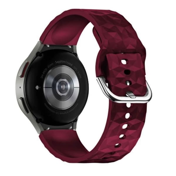 Samsung Galaxy Watch 5/5 Pro/4-rem i vinpastill med texturerad silikon - AVIZAR