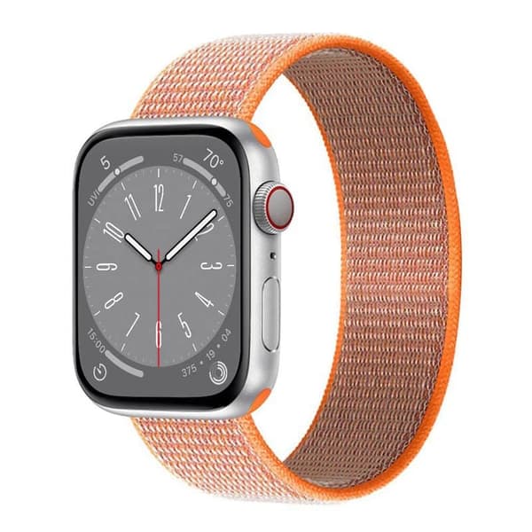 Nylon Urrem Apple Watch 9 (45mm) - Spicy Orange