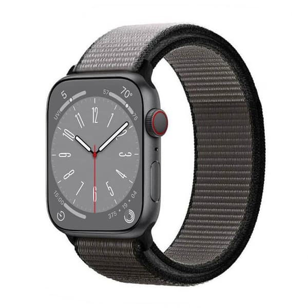 Nylon Urrem Apple Watch 9 (45mm) - Anchor grey