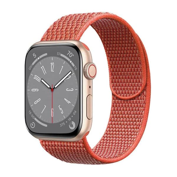 Nylon klokkerem Apple Watch 9 (45mm) - Nectarine