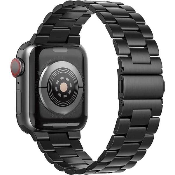 Klokkereim rustfritt stål Apple Watch 9 (45mm) - Svart
