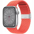 Miniatyrbilde 1 av 2: Flettet klokkerem Apple Watch 9 (45mm) - Red