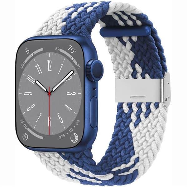 Flettet Urrem Apple Watch 9 (41mm) - Bluewhite