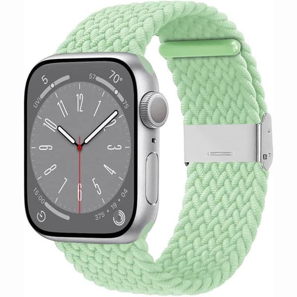 Flettet Urrem Apple Watch 9 (41mm) - Pistasch