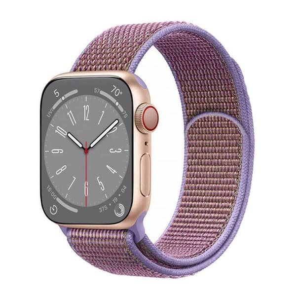 Nylon klokkerem Apple Watch 9 (41mm) - Lilac