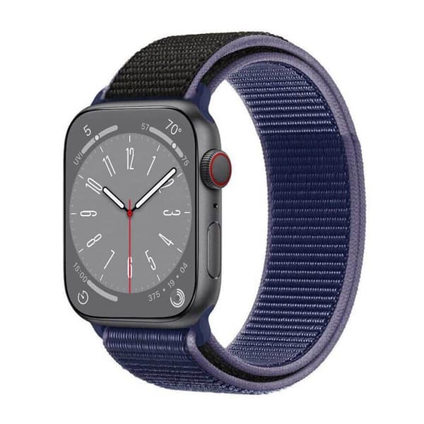 Nylon Urrem Apple Watch 9 (41mm) - Midnight black