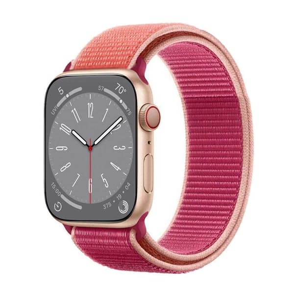 Nylon Urrem Apple Watch 9 (41mm) - Pomegranate