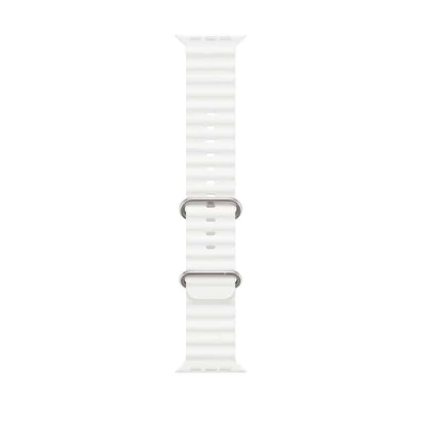 RIB klockarmband Apple Watch 9 (41mm) - Vit