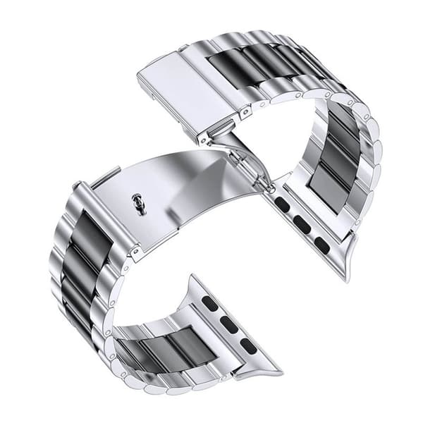 Klokkereim rustfritt stål Apple Watch Ultra 2 (49mm) - Silver/svart