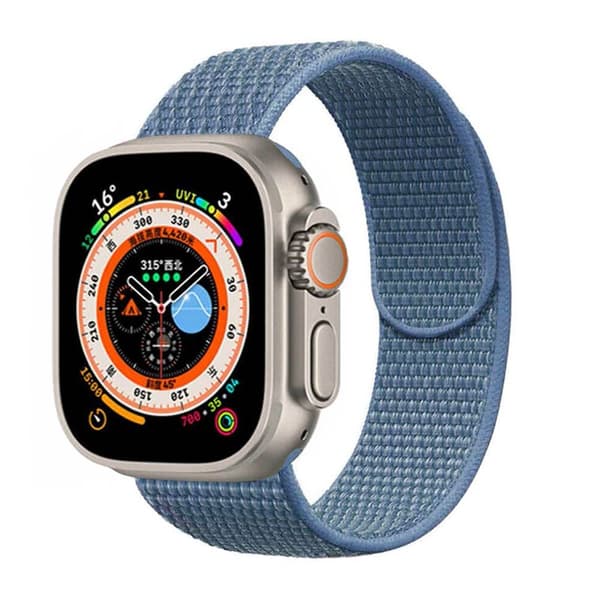Nylon Urrem Apple Watch Ultra 2 (49mm) - Cape cod blue