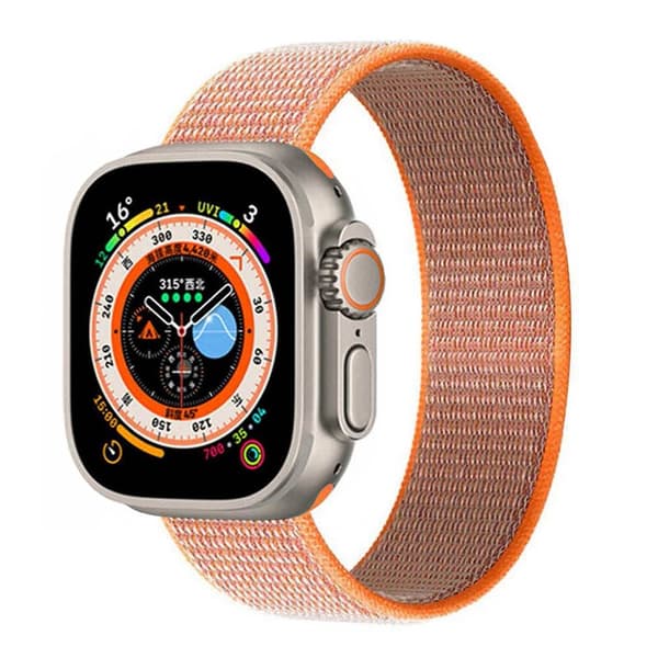 Nylon Urrem Apple Watch Ultra 2 (49mm) - Spicy Orange