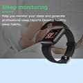 Miniatyrbild 3 av 4: 116plus Heart Rate Blodtrycksmätning Smart Armband Svart