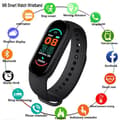 Miniatyrbild 1 av 4: Svart M6 Smart Armband för män och kvinnor, Smart Watch, Fitness Activity Heart Rate Tracker