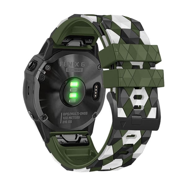 INF Silikonklokkerem for Garmin Fenix 3/5X/6X/7X/Descent MK1 26 mm