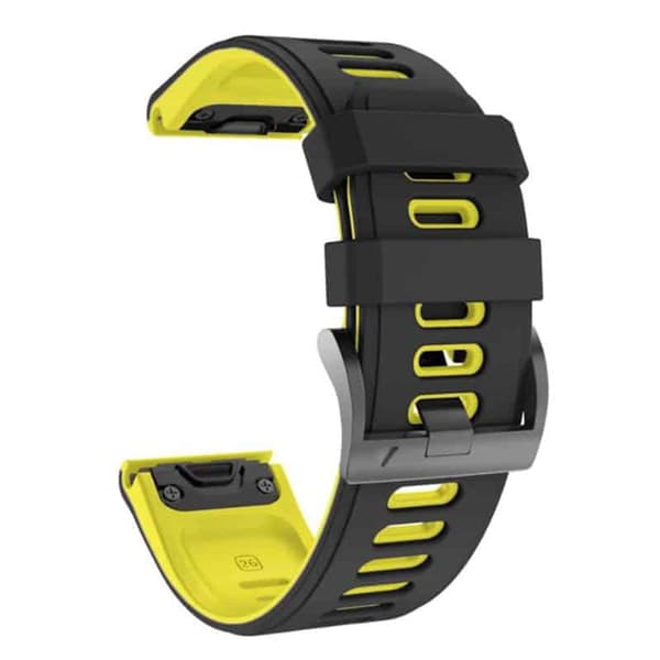 Twin Sport Armband Garmin Fenix 3 HR - Svart/gul