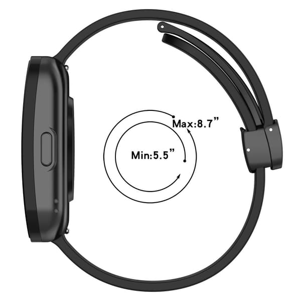 INF 22 mm klokkerem for Galaxy Watch 3 45 mm/46 mm Sort
