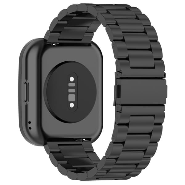 INF Klokkerem i rustfritt stål for Huami Amazfit BIP 5 - 22 mm Sort
