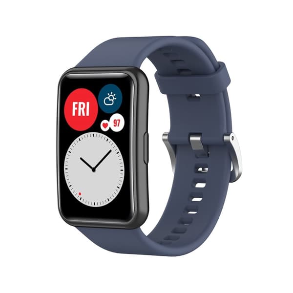 INF Silikoni kellon ranneke Huawei Watch Fitille (TIA-B09/TIA-B19) Sininen