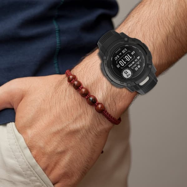 INF Silikonarmbånd for klokkerem for Garmin Instinct 2X Sort