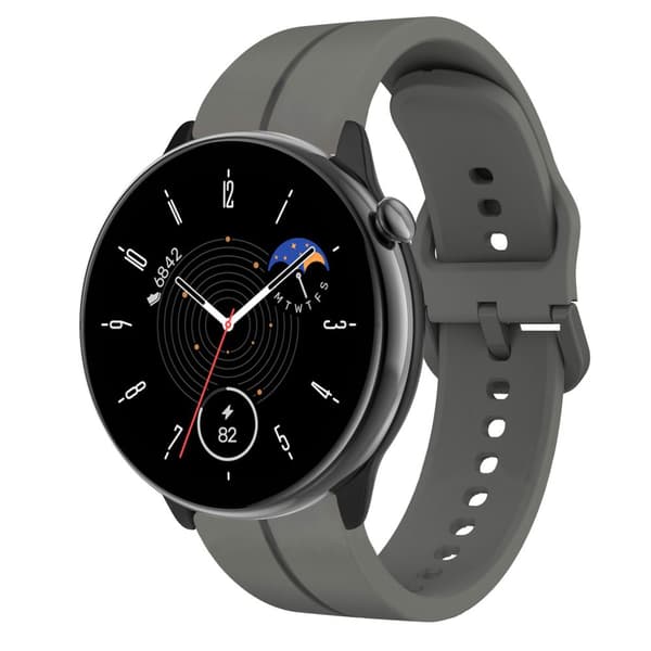 INF Kellon ranneke silikoni TummanharmaaSamsung, Huawei, Garmin, Huami GTR Mini 20 mm