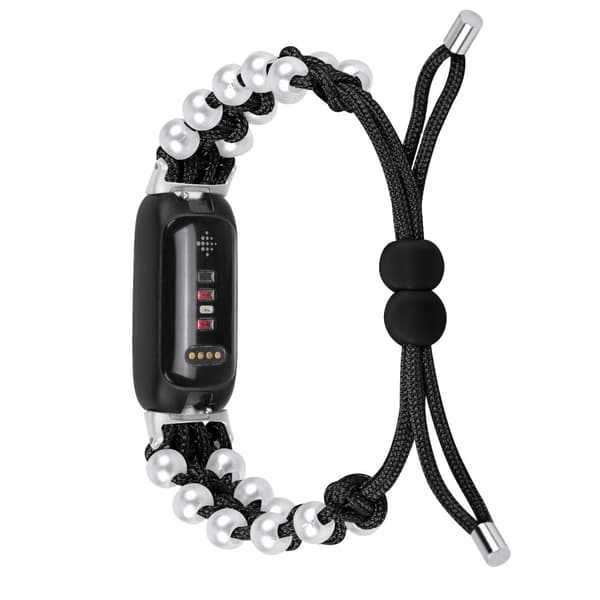 INF Klockband i vävt tyg SvartFitbit Inspire / 1 / 2 / 3