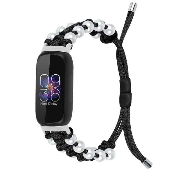 INF Klockband i vävt tyg SvartFitbit Inspire / 1 / 2 / 3