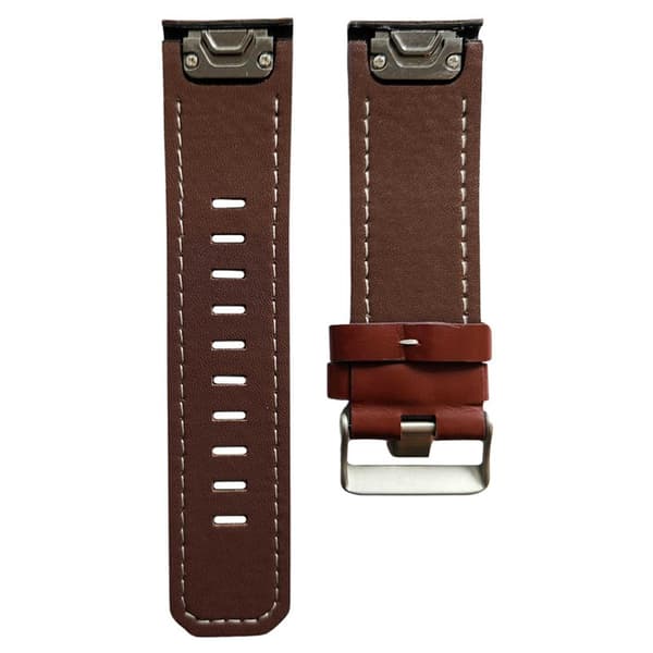 Læder urrem easyfit Garmin Quatix 3 - Brun
