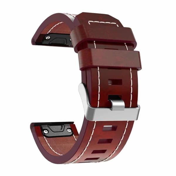 Lær klokkereim easyfit Garmin Fenix 3 - Brun