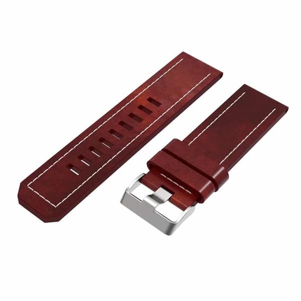 Læder urrem easyfit Garmin Descent Mk1 - Brun