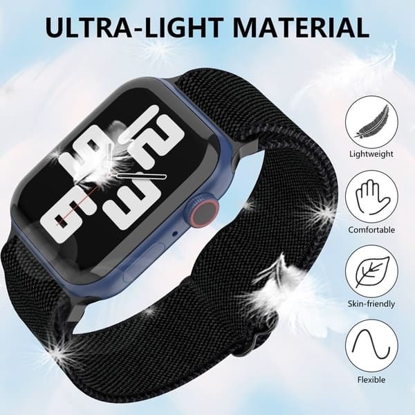 Apple Watch kompatibelt Nylon armband BLÅ 38/40/41 mm