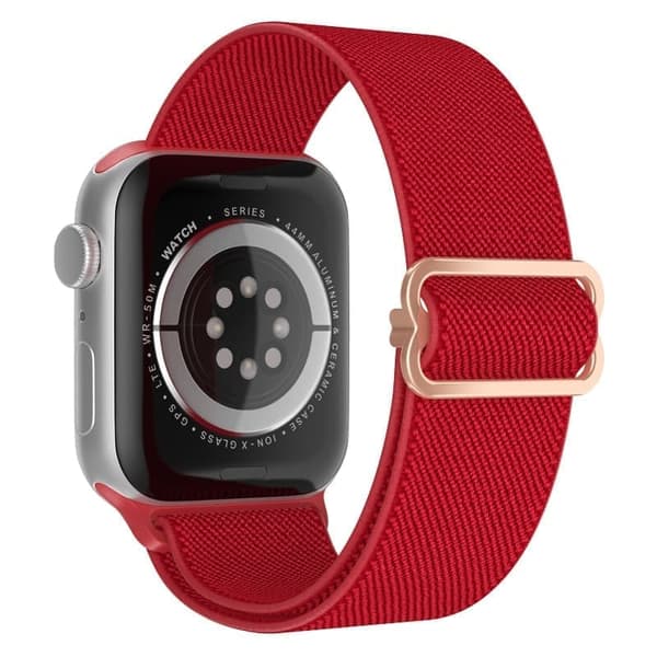 Apple Watch kompatibelt Nylon armband RÖD 38/40/41 mm