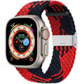 Miniatyrbilde 1 av 2: Flettet klokkerem Apple Watch Ultra (49mm) - Redblack