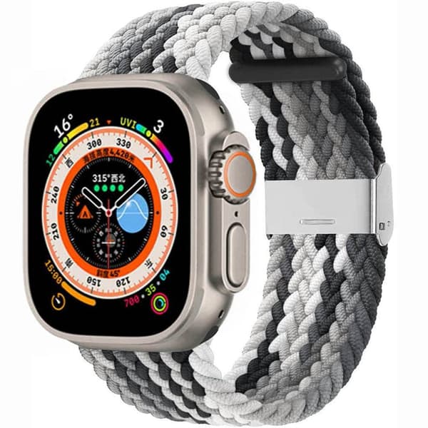 Flettet klokkerem Apple Watch Ultra (49mm) - Gradient grey