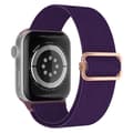 Miniatyrbild 1 av 4: Apple Watch kompatibelt Nylon-armband MÖRKLILA  42/44/45 mm