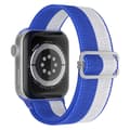 Miniatyrbild 1 av 4: Apple Watch kompatibelt Nylon-armband BLÅ/VIT 42/44/45 mm