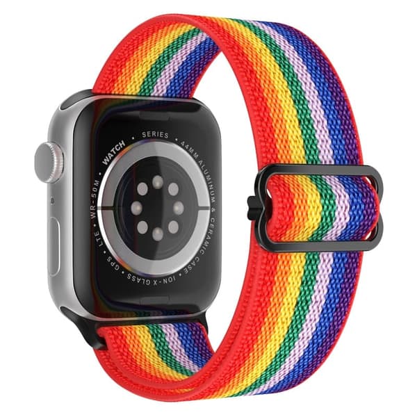 Apple Watch kompatibelt Nylon-armband RAINBOW 42/44/45 mm