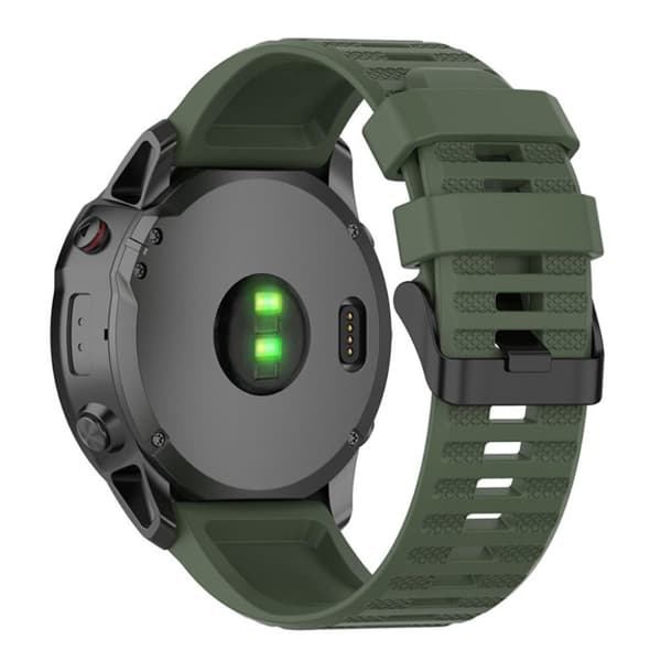 Garmin Forerunner 935/945/Fenix 6 Klockarmband i silikon - Grön