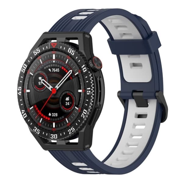 Garmin Venu 2 Tvåfärgat klockarmband i silikon - Blå/Vit