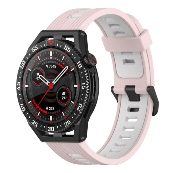 Garmin Venu 2 Tvåfärgat klockarmband i silikon - Rosa/Vit