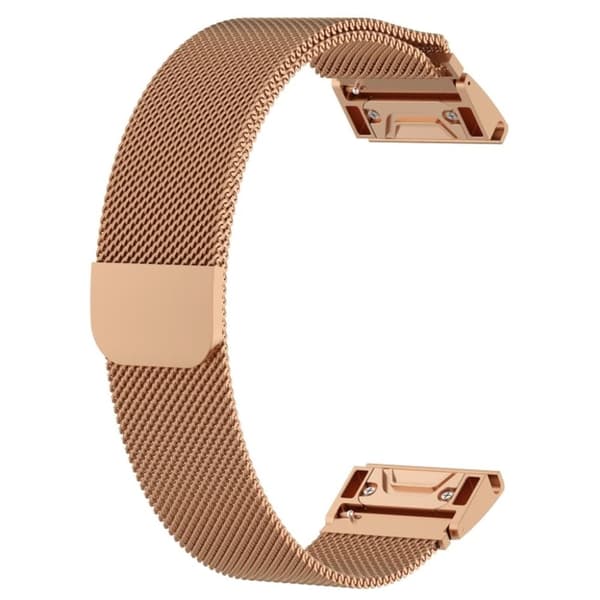 Garmin Fenix 7/Fenix 6 Milanese Klockarmband - Roséguld